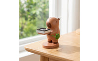 Cute Capybara Watch Stand Resin Smartwatch Charging Holder Sturdy Easy to Use for Bedside Table