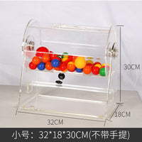 Acrylic Raffle Drum with Rotating Cage for Events, Fair and Impartial