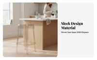 Clear High Stool Nordic design Bar Chair Molded Seat for Counter, Kitchen Island