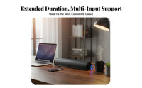 Sleek Bluetooth Speaker Plug and Play Computer Peripheral Built-in Microphone