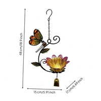 Hanging Bird Feeder Foliage Accents Garden Ornament Decorative