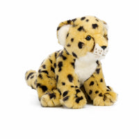 Soft Toy Leopard Spotted Stuffed Leopard Stuffed Animal with Tail Soft Toy Cuddly for Children, Playroom, Bedroom
