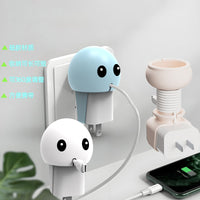 Silicone Cable Organizer and Charger Holder with Cartoon Design