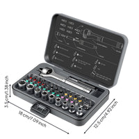 Ratcheting Screwdriver Set Portable Screwdriver Set with Case Lightweight