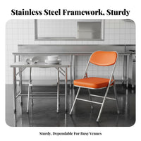 5 Pieces Space-Saving Foldable Dinette Set space-efficient Square Folding Table with 4 Stools Portable business Furniture Easy to Clean for Restaurant Owners, Food Stall Vendors, function Hosts, pasta Shops, Restaurants, Small areas, Dining Room