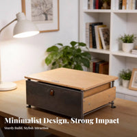 Stackable Drawer Unit Elegant Design Desktop Organizer Space-Saving for Students