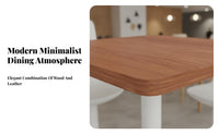Minimalist Design Restaurant Booth and Chair Set Modern Design Cafe Furniture Easy to Clean Commercial Furnishing Padded Seat for Business Owners, Interior Designers, Event Planners, Coffee Shop, Bakery, Eatery, Lounge