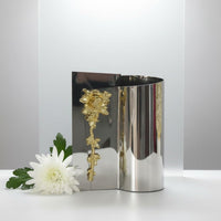 Stainless Steel Vase Nordic Design Modern Flower Holder Elegant for Tabletop