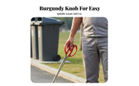 Long Handle Trash Picker Anti-Rust Stainless Steel Trash Tongs Grabber Tool for Gardeners, Elderly, Street Cleaning, Outdoor, BBQ