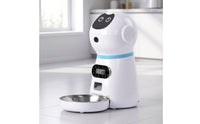 Automatic Pet Feeder Compact Pet Feeding Device with Voice Audio Module Removable Automatic Dry Food Dispenser for Home