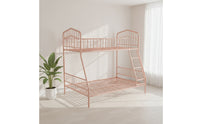 Metal Bunk Bed Frame Space-Saving Bunk Bed Slatted Furniture Sturdy for Children, Teens, Toddlers, Shared Room