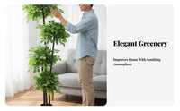 Realistic Look Imitation Happiness Tree Low Maintenance Faux Potted Tree Long-Lasting Potted Faux Plant Will Not Fade for Interior Decorators, Busy People, Office Workers, Living Room, Entryway, Bedroom, Patio