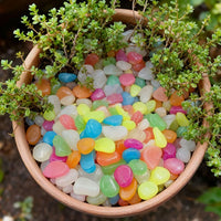 Glow-in-the-Dark Garden Pebbles for Outdoor Garden Pathways Patio Lawn