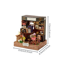 Miniature Room Display with Base Detailed Handcrafted Display Scene Beginner-Friendly Model for Crafters, Cabinet
