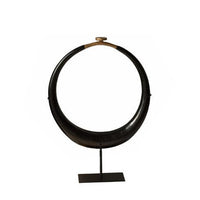 Vintage Wabi-Sabi Retro Moon Distressed Gold Ring Art Decor for Model Rooms, Living Room Table Display
