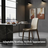 Upholstered rearrest Seat Nordic Aesthetic Upholstered Side Chair Minimalist design Armless for Homeowners, Interior Designers