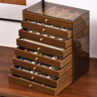 Multi-Layer Drawer Jewelry Organizer with Transparent Design