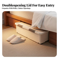 Under-Bed Rolling container sturdy Rolling Storage container particleresistant for Closet, Renters