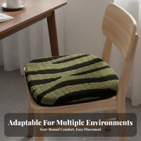 C-Shaped Shaped Seat Pad All Seasons Use Non-Slip Dining Chair Cushion Soft and Comfortable Cushiony Animal Print Chair Cushion for Office Workers