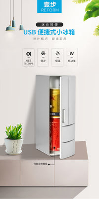 Mini USB Car Refrigerator for Beverages, 5L Capacity
