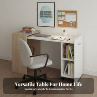 Foldable Wheeled Desk Foldable Design Folding Table Space-Saving adaptable for Apartment Dwellers, Home Office, Dorm Room