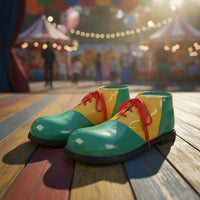 Oversized Clown Shoes Jumbo Carnival Clown Shoes Glossy Shiny for Clowns, Performers, Cosplayers, Stage Shows, Halloween