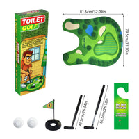 Toilet Golf Game Funny Toilet Putting Green Easy Storage for Dad