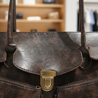 Motorcycle Design Bag Vintage Aesthetic Retro Purse Organized Storage for Women