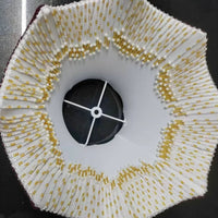 Beaded Tassel Lampshade Ornate Suede-Like Material Lampshade Vintage