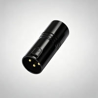 Impedance Matching 3-Contact DMX512 End Plug Electrical Reflection Reduction 3-Contact XLR End Plug Gold Pins XLR Termination Plug Metal Housing