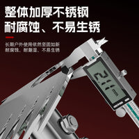 除草器高硬度不锈钢双头园艺耙厚一体成型锋利省力长柄防滑多用途