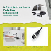 Infrared detector Faucet, Automatic Hot & Cold Water blender, Touchless Control Box for Bathroom Sink