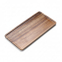 Serving Tray Polished Smooth Surface Wooden Serving Tray Tableware
