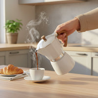 Stovetop Pot Safety Safety Mechanism Italian Coffee Brewer Italian Coffee Pot High Pressure Extraction Stovetop Espresso Brewer