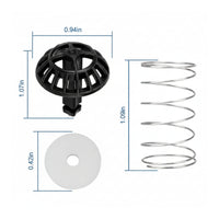 2 Pieces Spring Loaded Stopper Kit Long-Lasting Replacement Part Wear Resistant