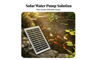 Water Circulation Solar water feature Pump aerationationation Function Solar water feature Kit Built-in strainer Pond Aerator for aquatic pets caretakers, homeowners, avian observers, Outdoor, Patio
