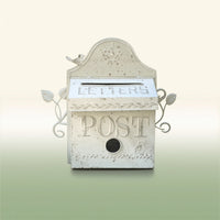 Decorative Mailbox Distressed Vintage Mailbox Wall-Mounted for Porch, Homeowners