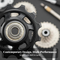 Rear Derailleur Guide Wheel CNC Machined Rear Derailleur Pulley Bike Bearing Pulley Wheel Lightweight Drivetrain Part Anodised