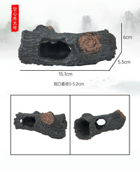 鱼缸虾躲避屋繁殖屋树根沉木空心树洞年树根水族箱树脂工艺品造景