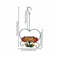 3 Pieces Heart Shaped Bird Feeder Easy to Refill Garden Decor for Tree Branch