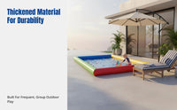 Inflatable Pool, Thickened Outdoor Swimming Pond for Kids, Fishing & Play Activities