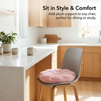 Thickened Floor Pillow, Round Seat Cushion for Tatami, Comfortable Floor, Decora #variant:40x40cm