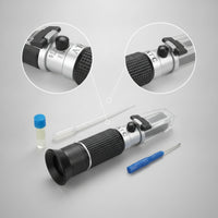 Refractometer with Dropper Two-scaleScale Honey Tester with Screwdriver Sugar Concentration Refractometer Easy to Use Honey