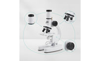 Microscope with Light Educational Desktop Microscope Toy Beginner Adjustable for Students, Home, Classroom