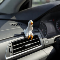 3 Pieces Cute Car Dashboard Duck Cartoon Car Duck Ornament Playful Decoration Mini for Drivers
