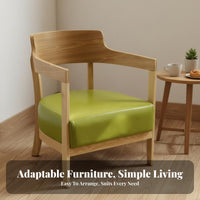 Upholstered Wood Frame Armchair firm support Foam Padding for Homeowners, Adults