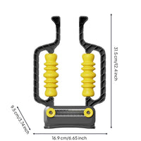 Massage Roller with Spring Handheld C-Shaped Massage  Roller Textured Muscle for Runners