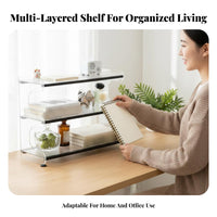 Multi-Tier Desk Rack Incrwith with convenienced Capacity MultiMultitiered Desk Organizer for Students