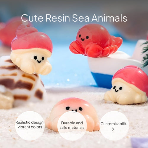 Crab resin figurine decor