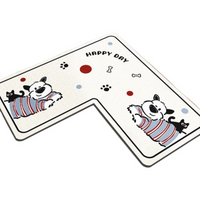 L-Shaped Diatom Mud Bath Mat Non-Slip Quick-Dry Rug